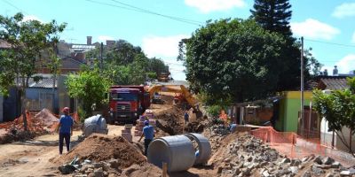 Obra de drenagem na Vila Nova avança em Camaquã