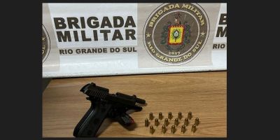 Jovem é preso com arma e munições em Camaquã