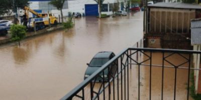 Fortes chuvas e alagamentos são registrados em Camaquã  