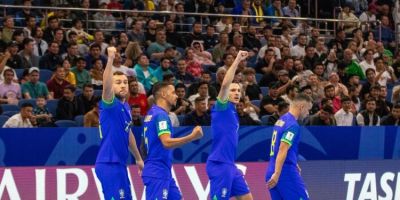 Brasil vence Ucrânia e se garante na final da Copa do Mundo de futsal