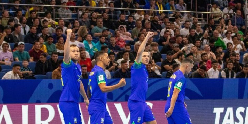 Brasil vence Ucrânia e se garante na final da Copa do Mundo de futsal