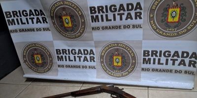 Brigada Militar apreende espingarda no interior de Camaquã   