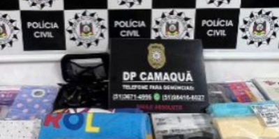 Polícia Civil apreende cortinas, meias, toalhas e um drone em Camaquã