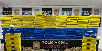 Grande quantidade de maconha é apreendida na Região Metropolitana de Porto Alegre