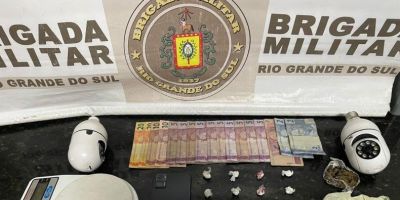 Jovem com vasta ficha criminal é preso por tráfico de drogas em Camaquã