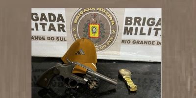 Arma de fogo é apreendida na cidade de Cristal