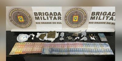 Jovem é preso por tráfico de drogas em Camaquã