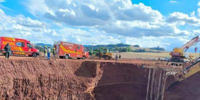 Dois homens morrem soterrados após deslizamento de terra no Norte do RS  