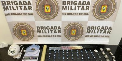 Homem é preso por tráfico drogas no interior de Sentinela do Sul