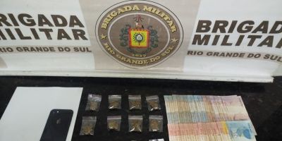 Adolescente de 17 anos é apreendido por tráfico de drogas em Camaquã