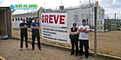 Camaquã - agentes penitenciários do presídio local aderem à greve estadual