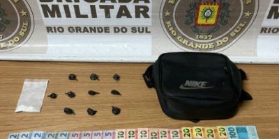 Homem é preso com cocaína, maconha e dinheiro em Camaquã