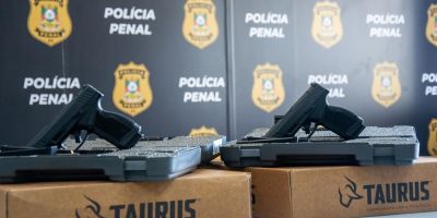 Mais de mil novas pistolas serão destinadas a servidores da Polícia Penal