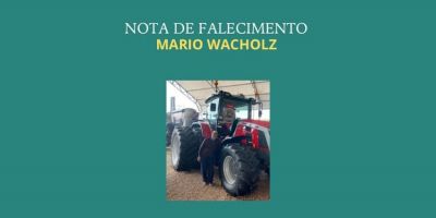 OBITUÁRIO: Nota de Falecimento de Mario Wacholz de 74 anos 
