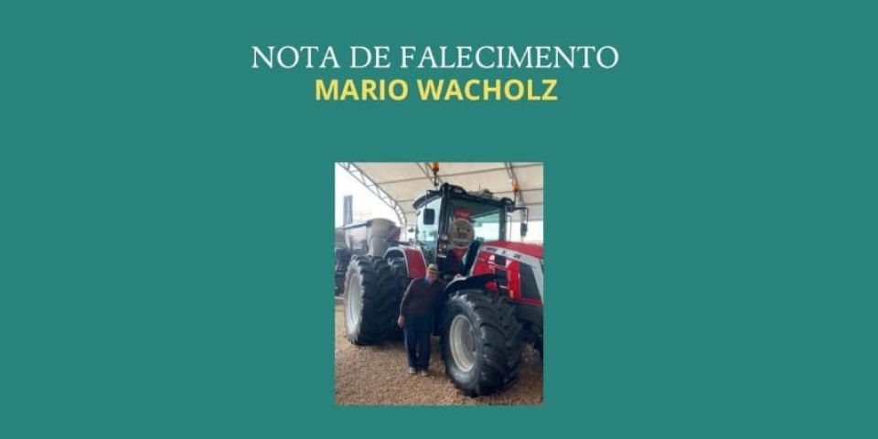 OBITUÁRIO: Nota de Falecimento de Mario Wacholz de 74 anos 
