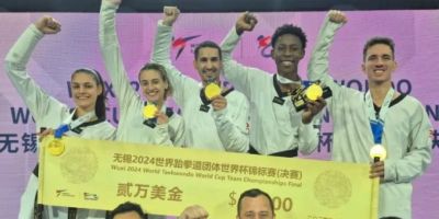 Brasil é bicampeão por equipes na Copa do Mundo de taekwondo na China