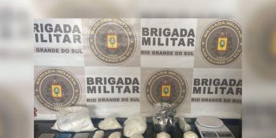 Cocaína é apreendida em construção no interior de Cerro Grande do Sul