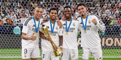 Com gols de Vini Jr, Rodrygo e Mbappé, Real faz 3 a 0 no Pachuca e vence o Intercontinental