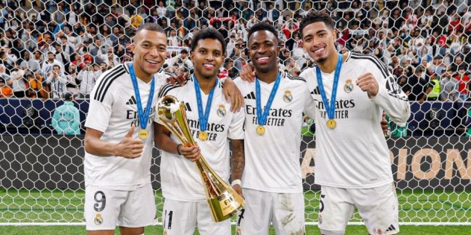 Com gols de Vini Jr, Rodrygo e Mbappé, Real faz 3 a 0 no Pachuca e vence o Intercontinental