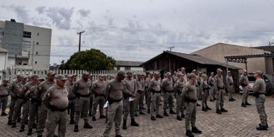 Efetivo que atuará na 55ª Operação Golfinho é recebido em Camaquã