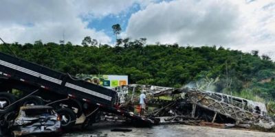 Sobe para 41 o número de mortos em acidente na BR-116 em MG