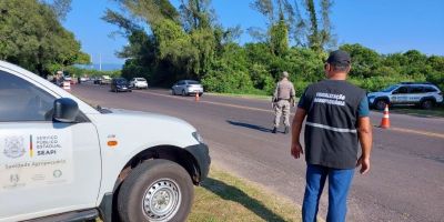 Seapi monitora transporte de cargas de origem animal nas estradas dos litorais Norte e Sul do RS