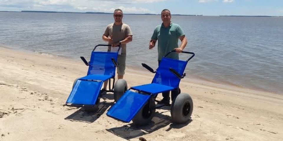 Cadeiras de acessibilidade já estão disponíveis no Camping Municipal de Tapes 