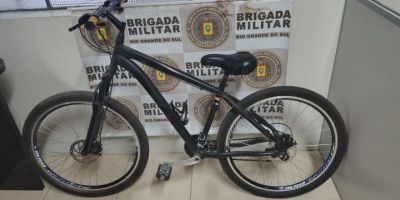 Mais uma bicicleta furtada é recuperada pela BM em Camaquã