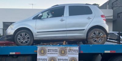 Carro envolvido em atropelamento em Camaquã é localizado e apreendido pela BM