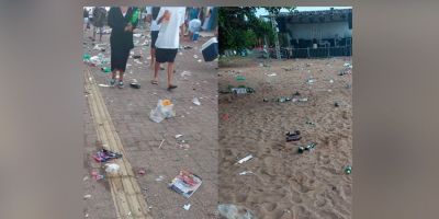 Prefeitura de Arambaré realiza limpeza da cidade após os festejos de Ano-Novo