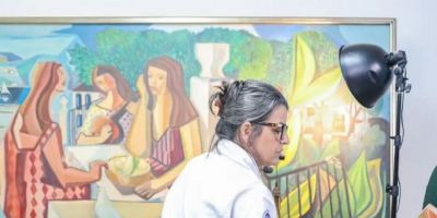 Tela de Di Cavalcanti, rasgada 7 vezes, é devolvida ao Planalto