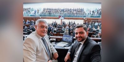 Gabriel Souza transmite cargo de governador em exercício ao presidente da Assembleia nesta terça-feira