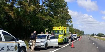 Homem com munições de caça e drogas dentro de carro é preso na BR-116 em Camaquã