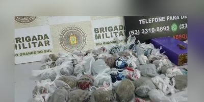 Três jovens são presos por tráfico de drogas em São Lourenço do Sul