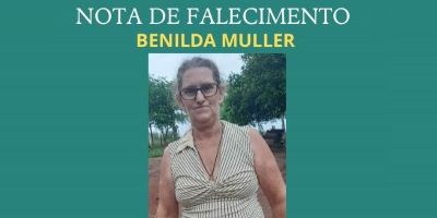 OBITUÁRIO: Nota de Falecimento de Benilda Müller, de 62 anos