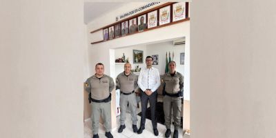 30º BPM recebe a visita do Promotor da Comarca de Camaquã