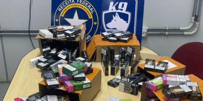 Receita Federal apreende drogas, vapers e anabolizantes em Porto Alegre