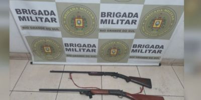 Homem de 47 anos é preso e duas espingardas são apreendidas em Canguçu