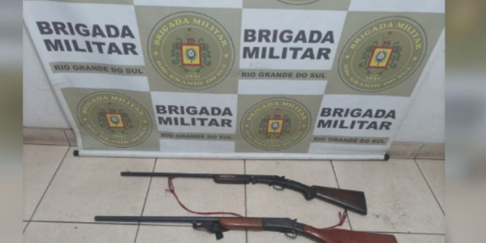 Homem de 47 anos é preso e duas espingardas são apreendidas em Canguçu