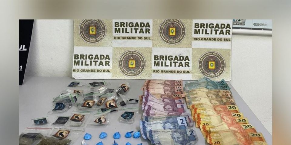 Homem de 31 anos é preso por tráfico de drogas em São Lourenço do Sul