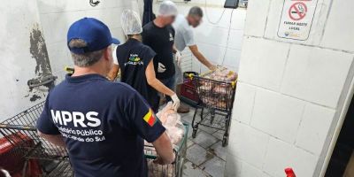 Fiscalização interdita supermercado e apreende mais de 5,4 toneladas de alimentos impróprios para consumo no Litoral Norte do RS 