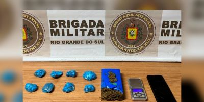 Jovem de 20 anos é preso por tráfico de drogas no bairro Floresta em Camaquã