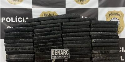 Mais de 80 kg de maconha são apreendidos pela Polícia Civil no RS