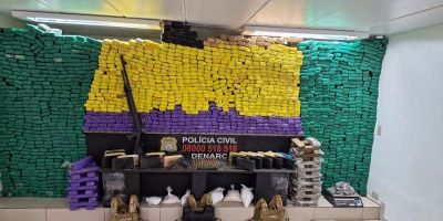 Mais de uma tonelada de drogas é apreendida no Rio Grande do Sul