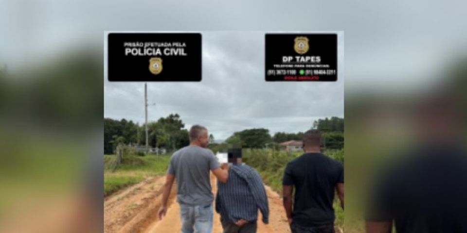 Acusado de abusar sexualmente dos filhos e das sobrinhas em Tapes e Pelotas é preso em Capão do Leão