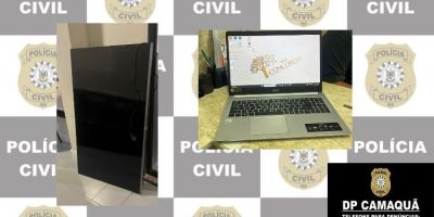 Material furtado de funerária é recuperado pela Polícia Civil em Camaquã
