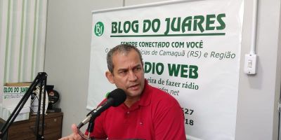 Ruas de Camaquã 100% pavimentadas ou quase, nos próximos 4 anos: diz vice-prefeito na BJ Rádio Web