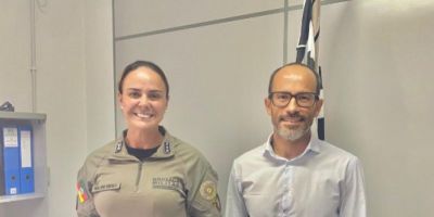 Subcomandante do 30º BPM visita delegado de São Lourenço do Sul para reforçar integração entre instituições