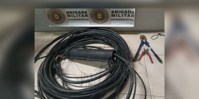 Homem é preso após furtar fiação no bairro Viégas, em Camaquã