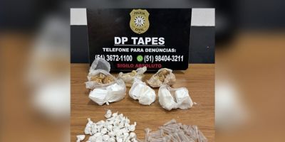 Homem suspeito de armazenar drogas para facção é preso em Tapes